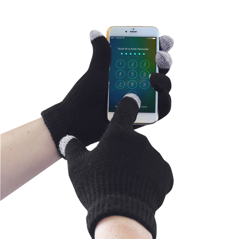 Portwest GL16 Black Touchscreen Knit Gloves